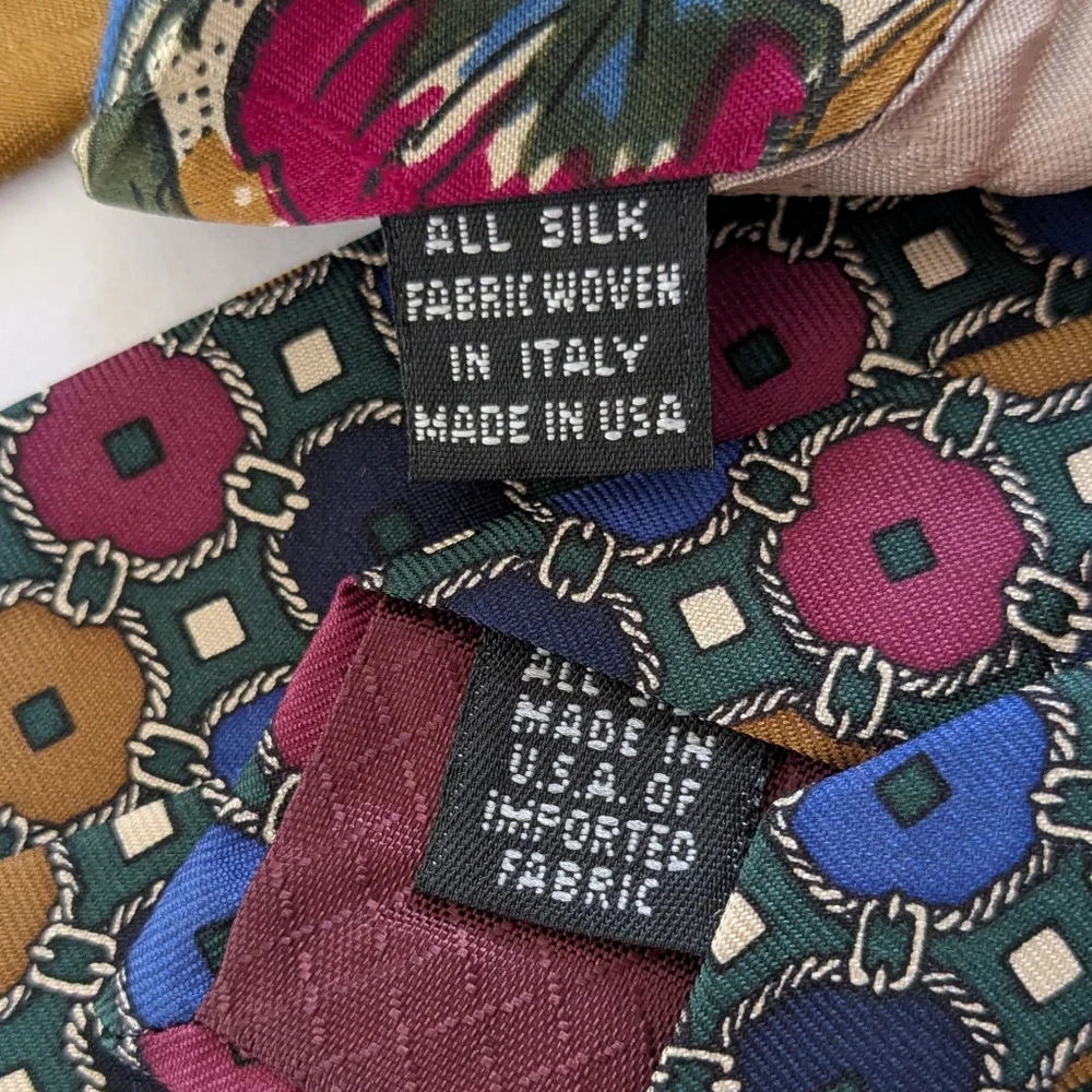 Set Of 2 Christian Dior Silk Ties